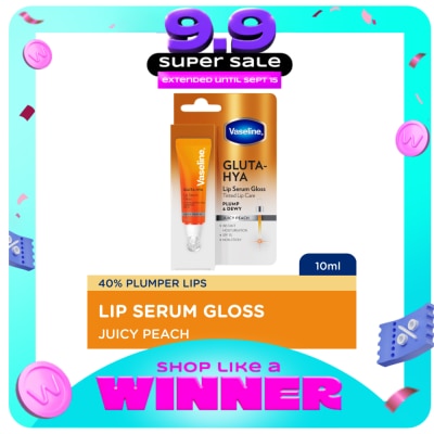 VASELINE - VASELINE Gluta HYA Lip Serum Gloss Juicy Peach Plump & Dewy 10ml image