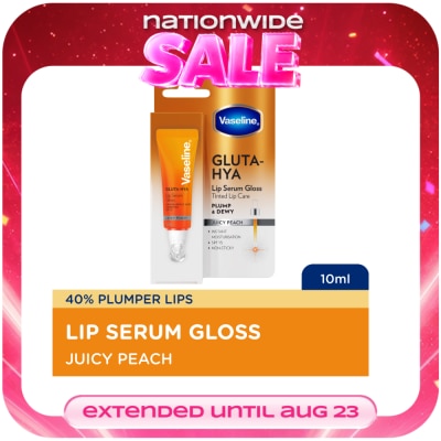 VASELINE - VASELINE Gluta HYA Lip Serum Gloss Juicy Peach Plump & Dewy 10ml image