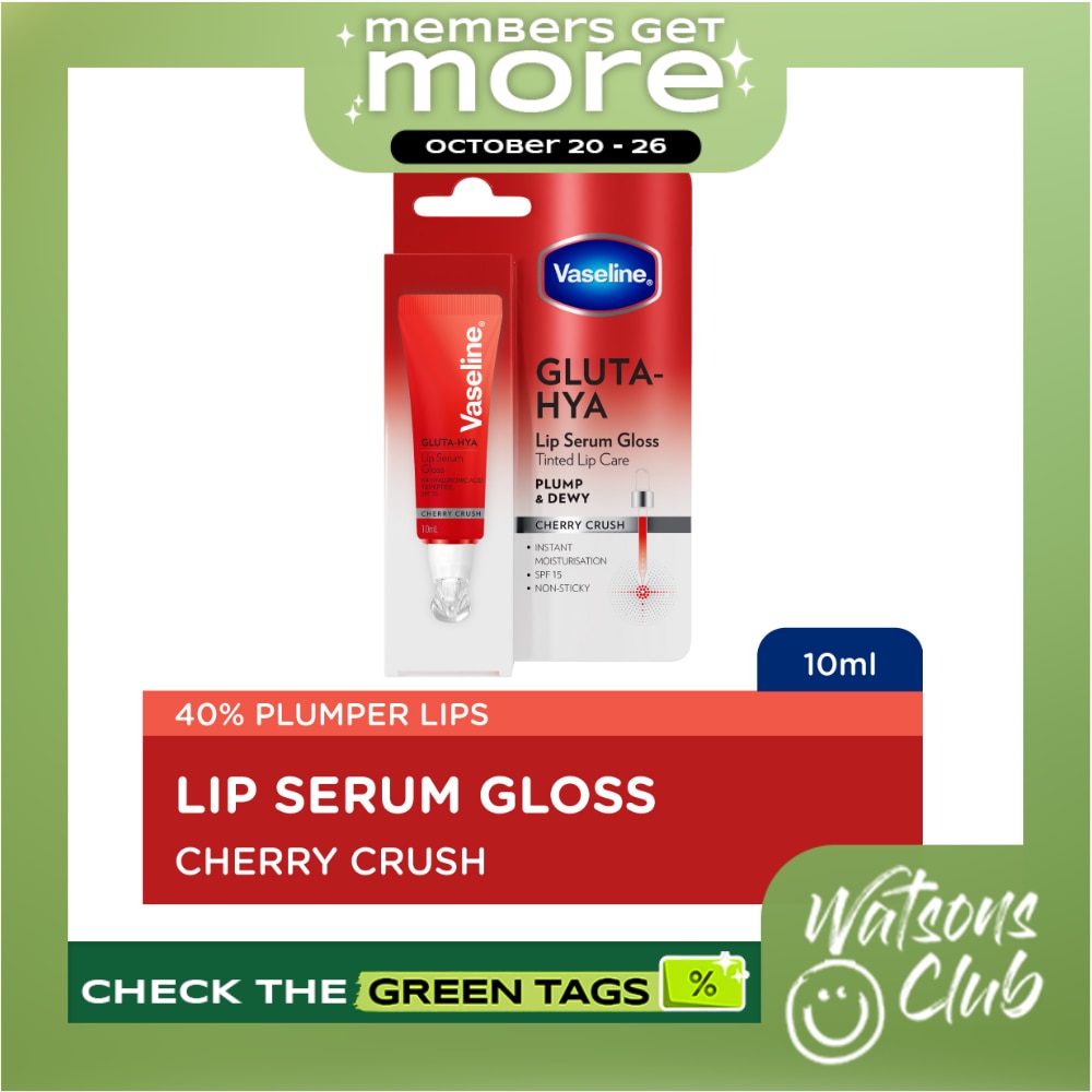 VASELINE Gluta HYA Lip Serum Gloss Cherry Crush 10ml image