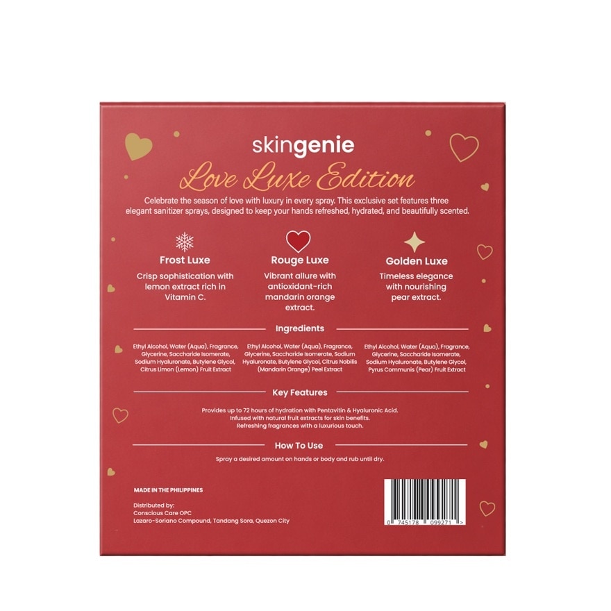 SKIN GENIE Holiday Edition Luxe Spray Set 3 x 50ml