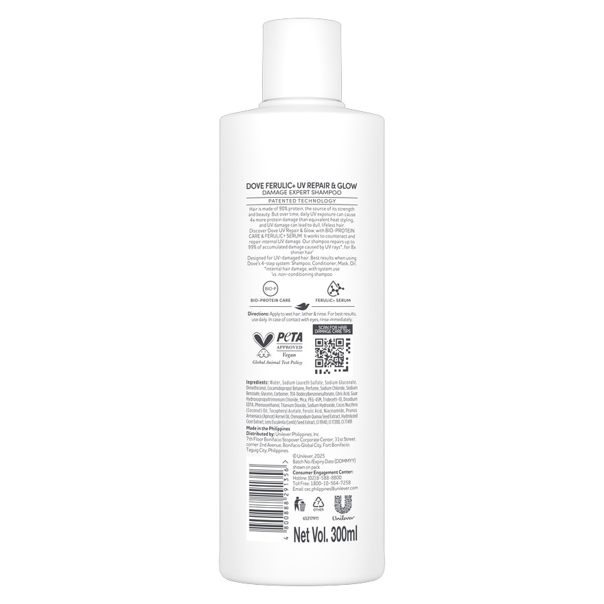 DOVE Ferulic UV Repair Shampoo 300ml