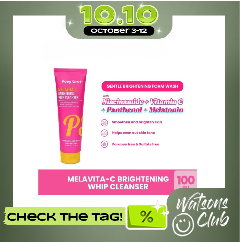 PRETTY SECRET Melavita C Brightening Whip Cleanser 100ml image