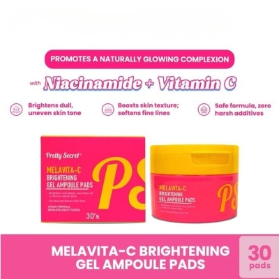 PRETTY SECRET - PRETTY SECRET Melavita-C Brightening Gel Ampoule Pads 30s