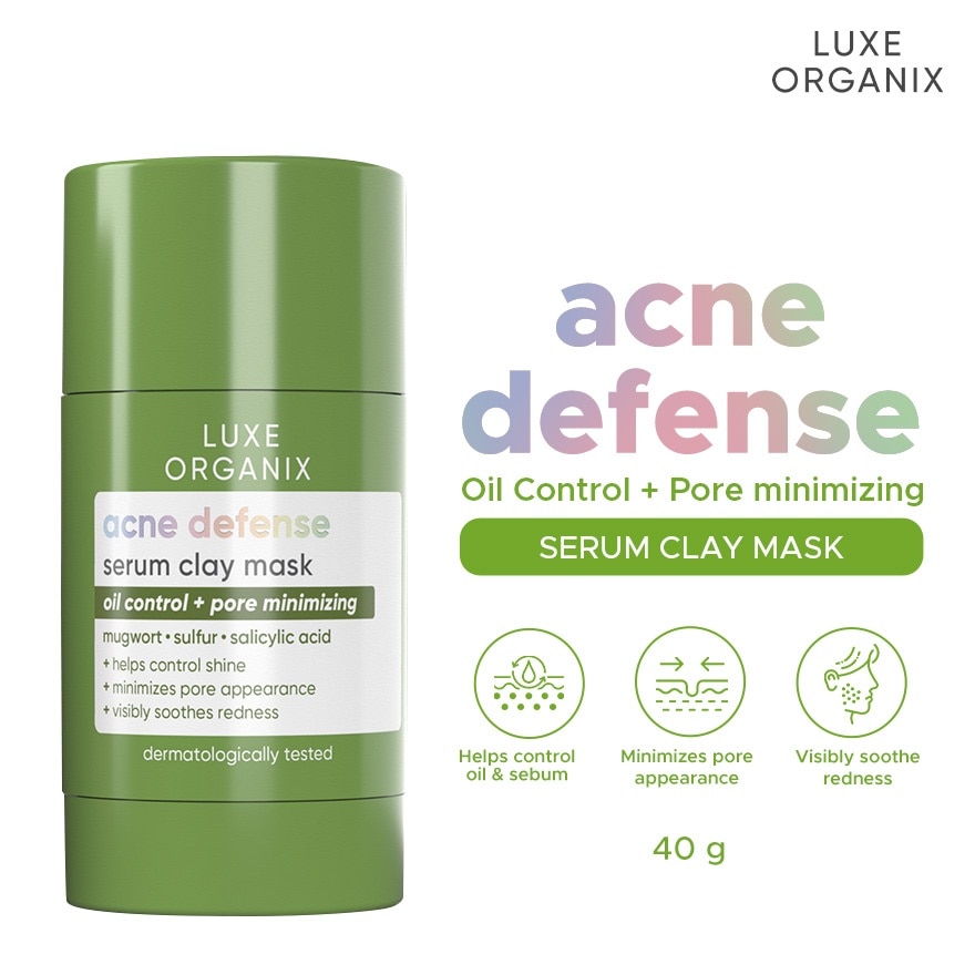 LUXE ORGANIX Acne Defense Mugwort Clay Mask 52g