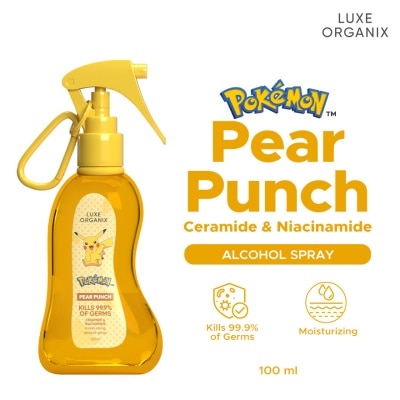 LUXE ORGANIX - LUXE ORGANIX Pokémon Alcohol Spray Pear Punch 100ml