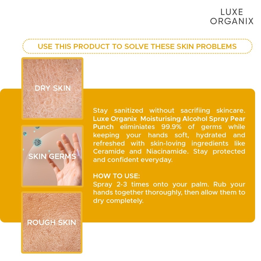 LUXE ORGANIX Pokémon Alcohol Spray Pear Punch 100ml