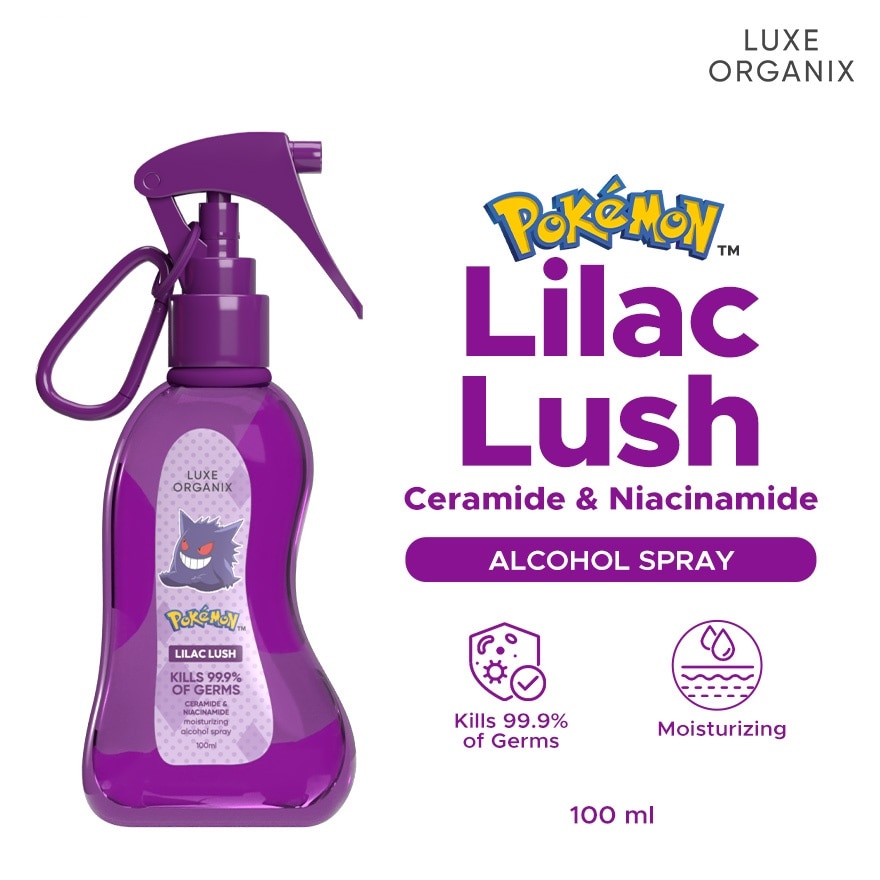 LUXE ORGANIX Pokémon Alcohol Spray Lilac Lush 100ml
