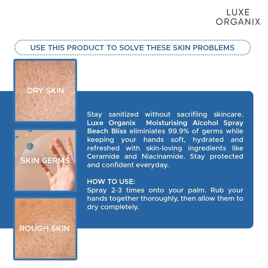 LUXE ORGANIX Pokémon Alcohol Spray Beach Bliss 100ml