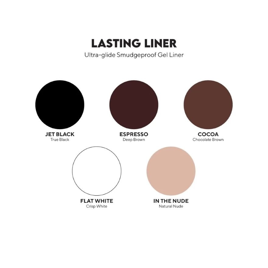 VICE COSMETICS Lasting Liner Smudgeproof Gel Liner Jet Black 35g image