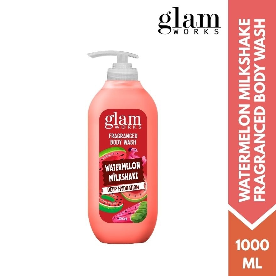 GLAMWORKS Fragranced Body Wash Watermelon Milkshake Deep Hydration 1000ml image