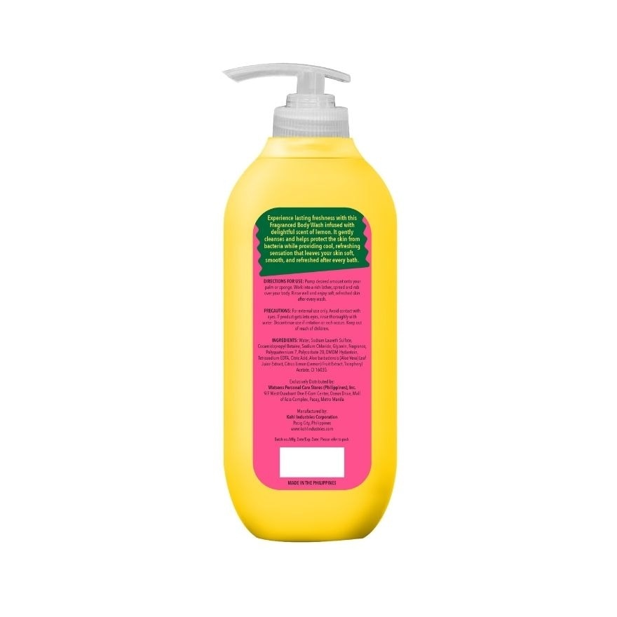 GLAMWORKS Fragranced Body Wash Pink Lemonade Cooling & Anti-Bacterial 1000ml