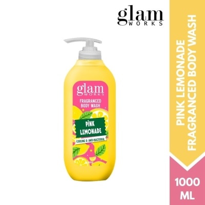 GLAMWORKS - GLAMWORKS Fragranced Body Wash Pink Lemonade Cooling & Anti-Bacterial 1000ml