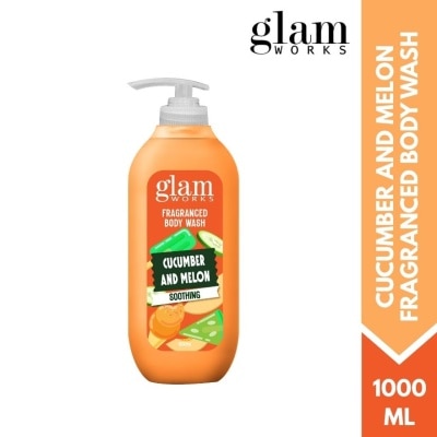 GLAMWORKS - GLAMWORKS Fragranced Body Wash Cucumber & Melon 1000ml