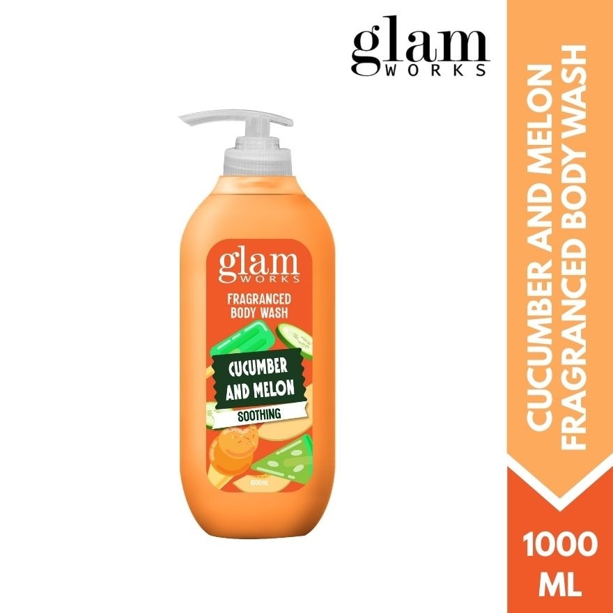 GLAMWORKS Fragranced Body Wash Cucumber & Melon 1000ml