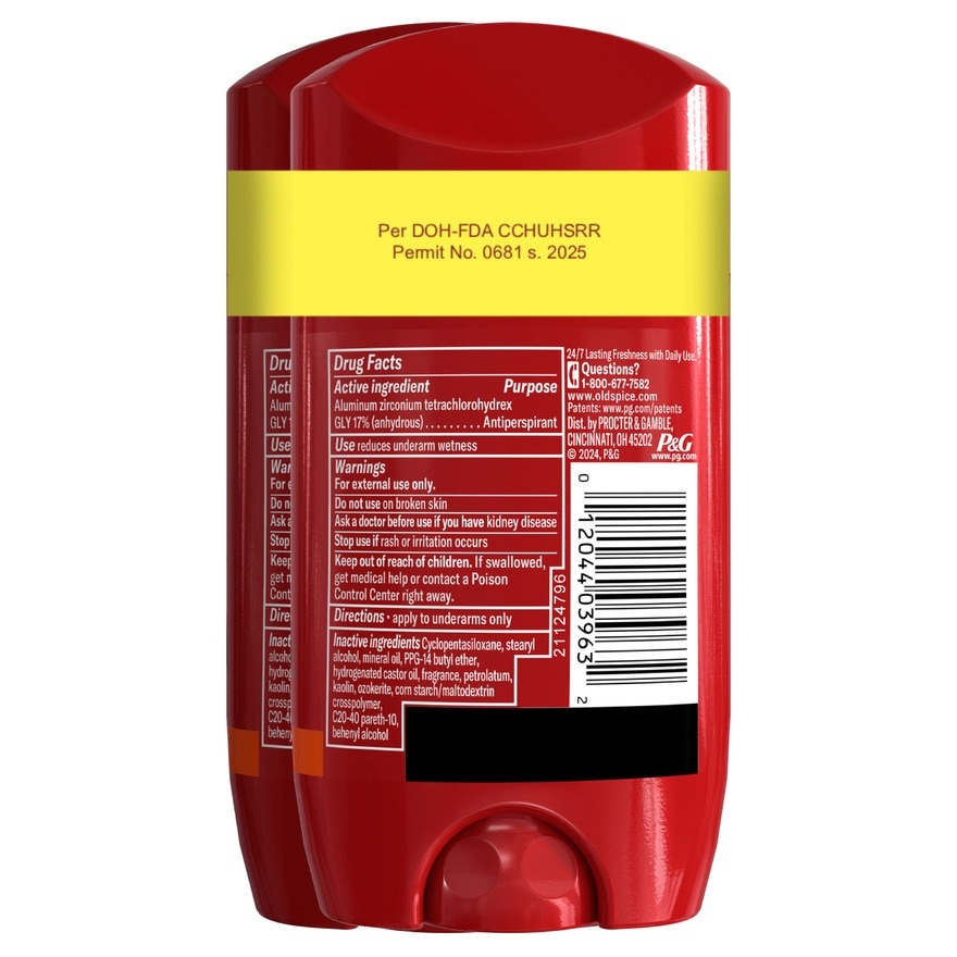 OLD SPICE Invisible Stick Captain Deodorant Bundle