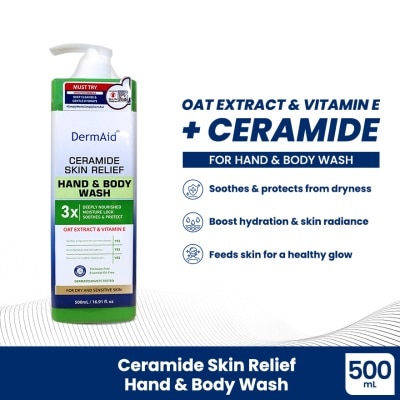 DERMAID - DERMAID Ceramide Skin Relief Hand & Body Wash 500ml