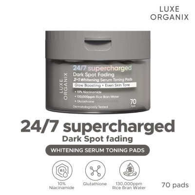 LUXE ORGANIX - LUXE ORGANIX 24/7 Supercharged Dark Spot Fading Whitening 2in1 Serum Concentrated Pads 70s