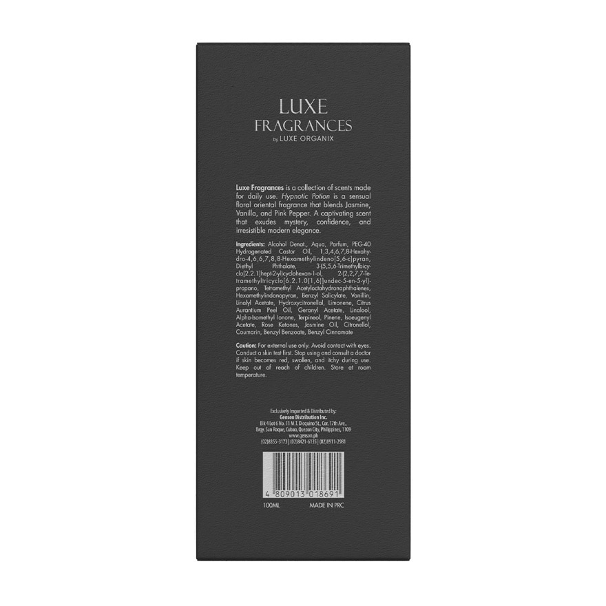 LUXE ORGANIX Fragrances by Luxe Organix Hypnotic Potion EDT 100ml