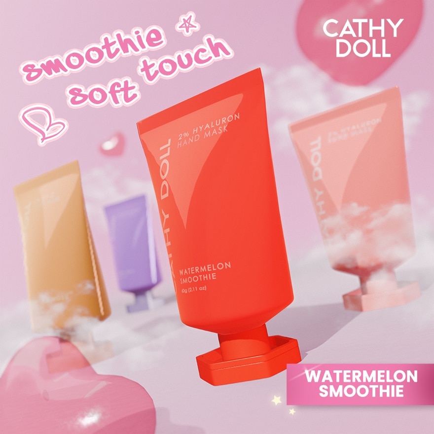 CATHY DOLL Ups Hyaluron Hand Mask Watermelon Smoothie 60g