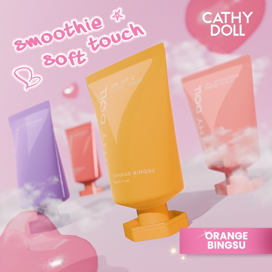 CATHY DOLL Ups Hyaluron Hand Mask Orange Bingsu 60g