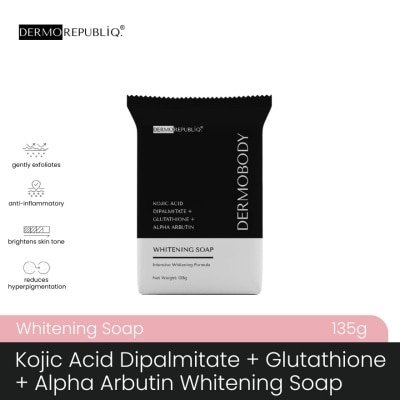 DERMOREPUBLIQ - DERMOREPUBLIQ Dermobody Kojic Acid Dipalmitate + Glutathione + Alpha Arbutin Whitening Soap 135g