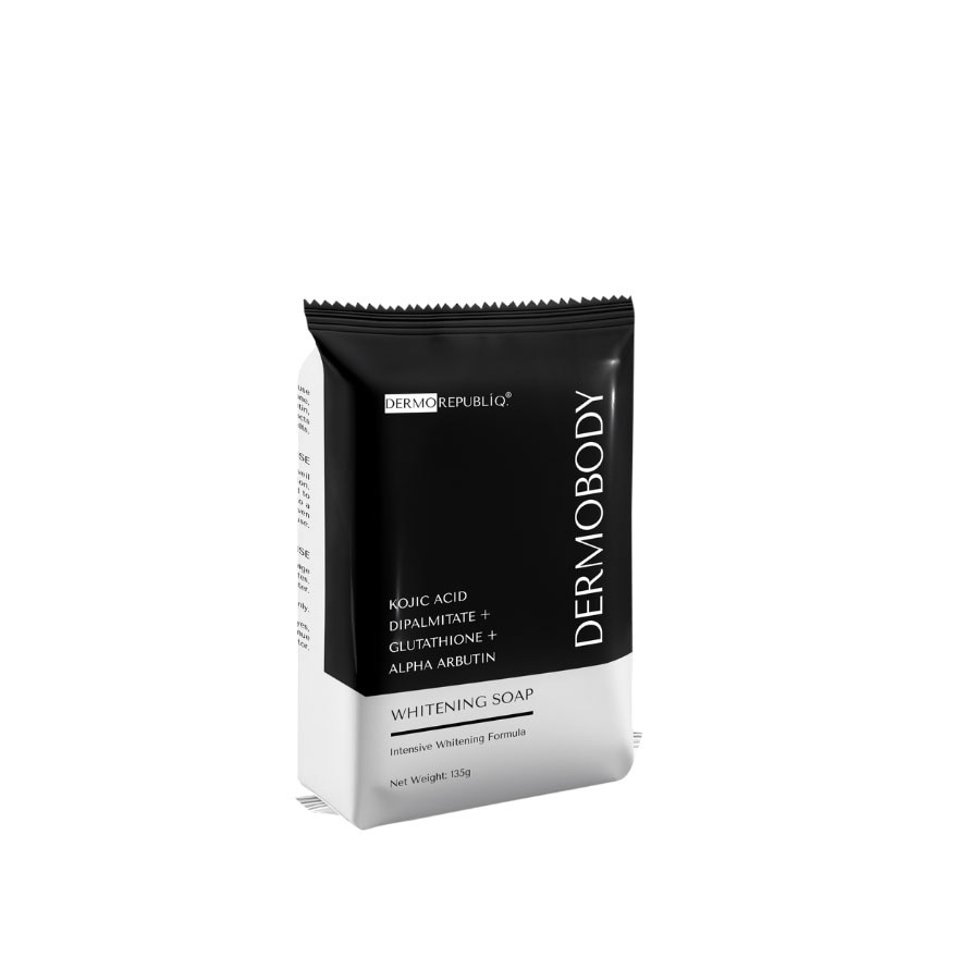 DERMOREPUBLIQ Dermobody Kojic Acid Dipalmitate + Glutathione + Alpha Arbutin Whitening Soap 135g