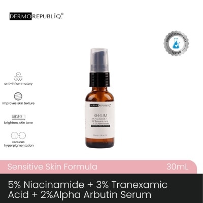 DERMOREPUBLIQ - DERMOREPUBLIQ 5% Niacinamide + 3% Tranexamic Acid + 2% Alpha Arbutin Serum 30ml