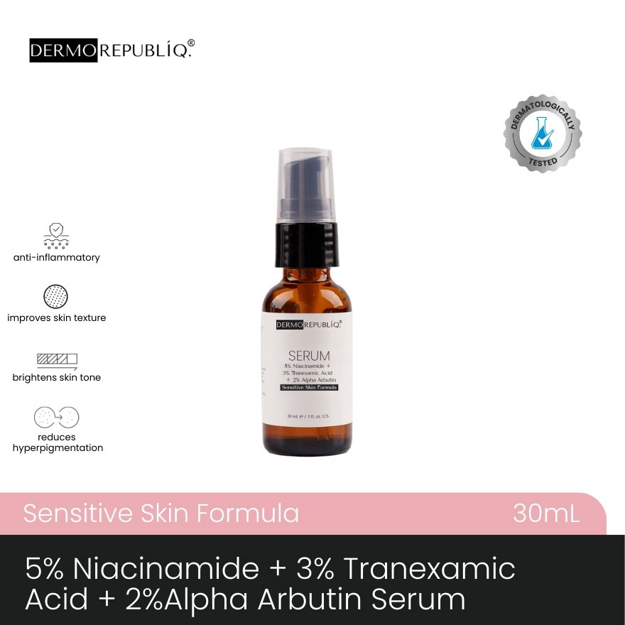 DERMOREPUBLIQ 5% Niacinamide + 3% Tranexamic Acid + 2% Alpha Arbutin Serum 30ml