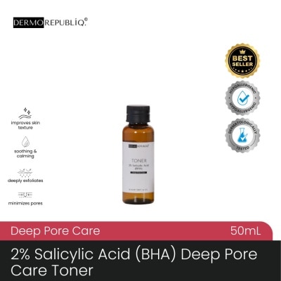 DERMOREPUBLIQ - DERMOREPUBLIQ 2% Salicylic Acid (BHA) Deep Pore Toner 50ml