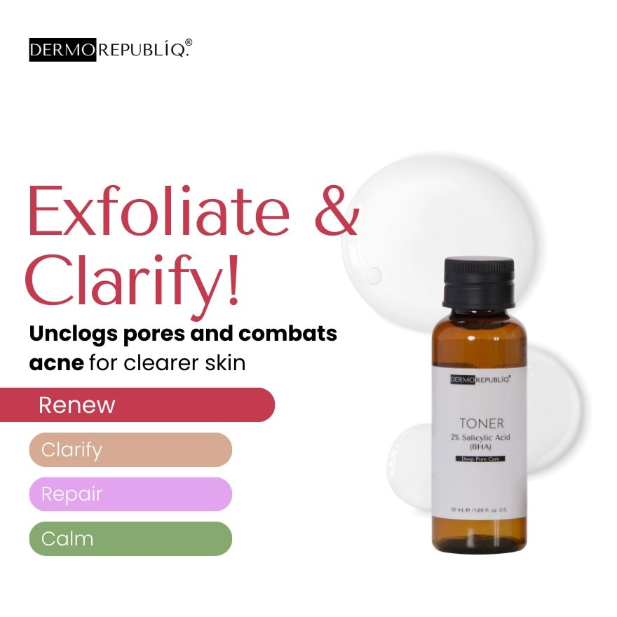DERMOREPUBLIQ 2% Salicylic Acid (BHA) Deep Pore Toner 50ml