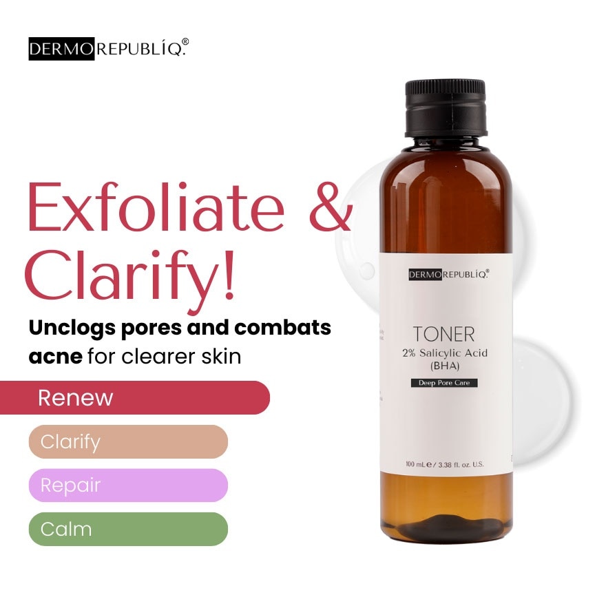 DERMOREPUBLIQ 2% Salicylic Acid (BHA) Deep Pore Care Toner 100ml