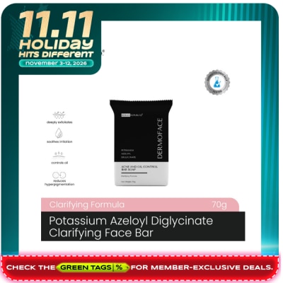 DERMOREPUBLIQ DERMOREPUBLIQ Dermoface Potassium Azeloyl Diglycinate Clarifying Oil Control for Acne Prone Soap Bar 70g image