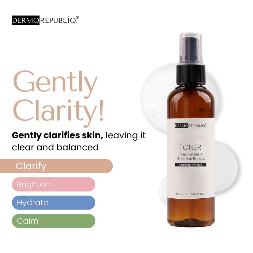 DERMOREPUBLIQ Clarifying Formula Toner Niacinamide + Botanical Extracts 100ml