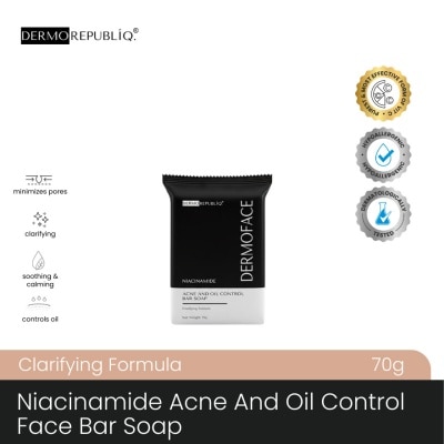 DERMOREPUBLIQ - DERMOREPUBLIQ Niacinamide Clarifying Face Bar Soap 70g