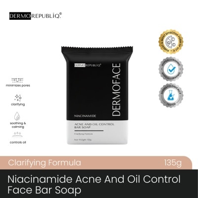 DERMOREPUBLIQ - DERMOREPUBLIQ Niacinamide Clarifying Face Bar Soap 135g