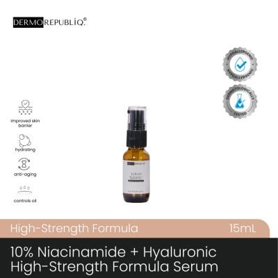DERMOREPUBLIQ - DERMOREPUBLIQ 10% Niacinamide + Hyaluronic High-Strength Formula Serum 15ml
