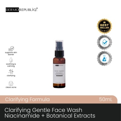 DERMOREPUBLIQ - DERMOREPUBLIQ Clarifying Gentle Face Wash Niacinamide + Botanical Extract 50ml