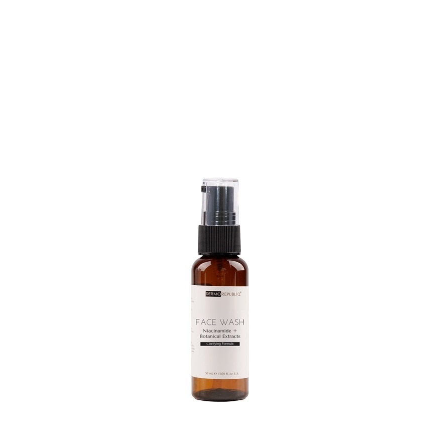 DERMOREPUBLIQ Clarifying Gentle Face Wash Niacinamide + Botanical Extract 50ml