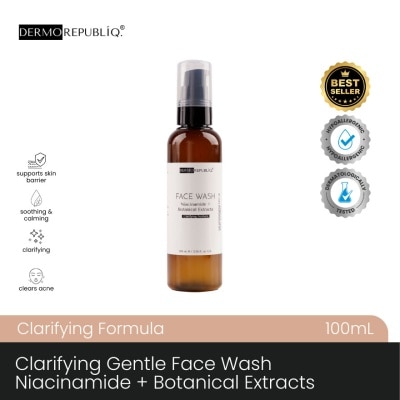 DERMOREPUBLIQ - DERMOREPUBLIQ Clarifying Gentle Face Wash Niacinamide + Botanical Extract 100ml
