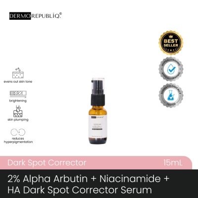DERMOREPUBLIQ - DERMOREPUBLIQ 2% Alpha Arbutin + Niacinamide + HA Dark Spot Corrector Serum 15ml