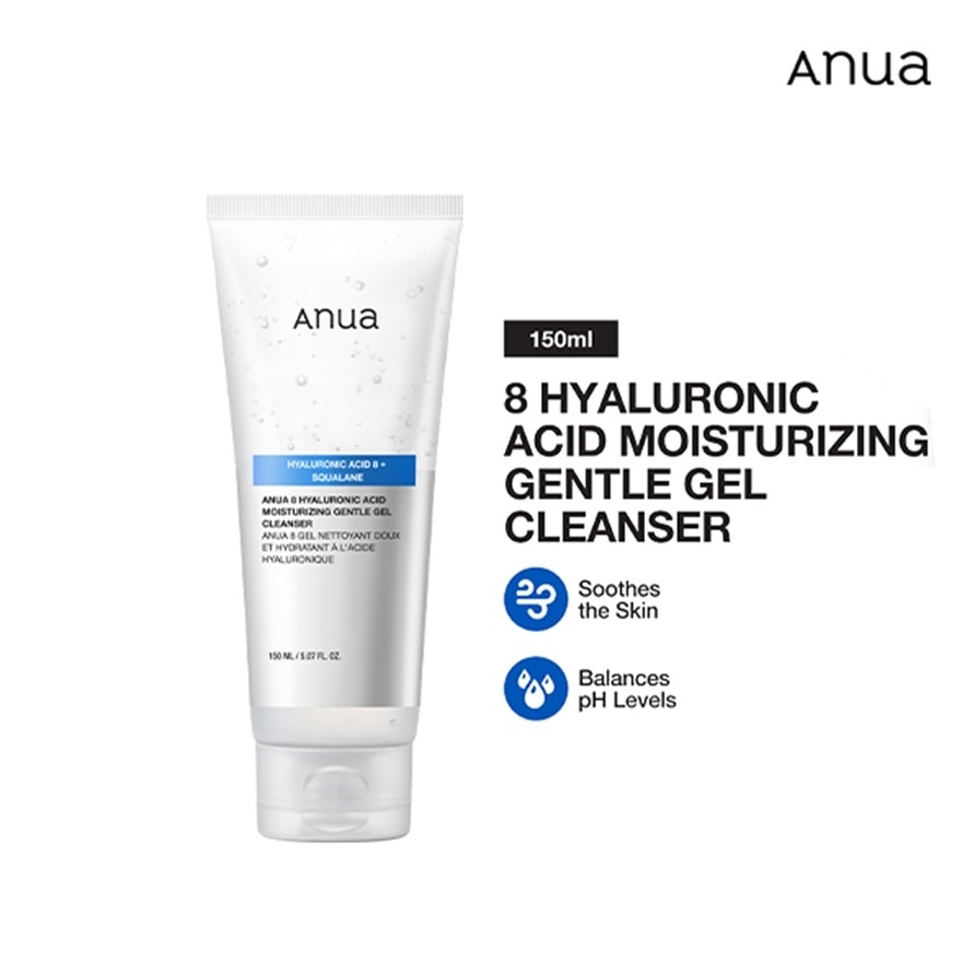 ANUA 8 Hyaluronic Acid Moisturizing Gentle Gel Cleanser 150ml image