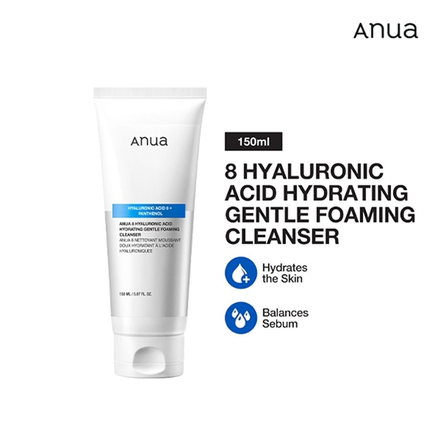ANUA 8 Hyaluronic Acid Hydrating Gentle Foaming Cleanser 150ml image