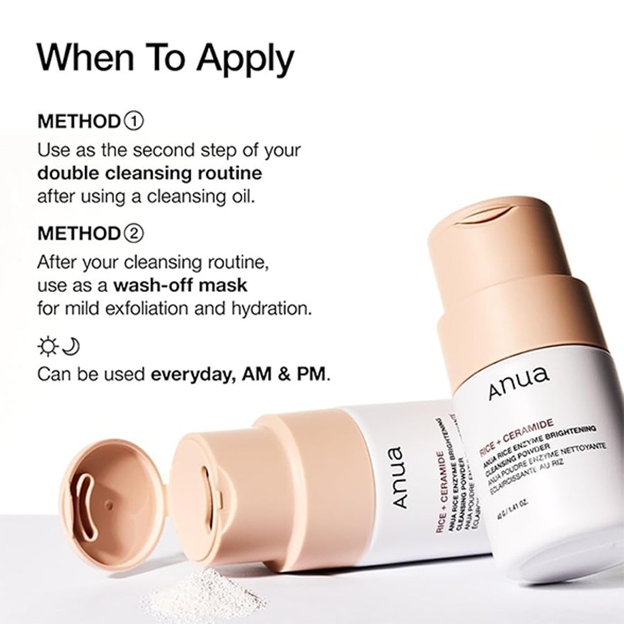 ANUA Rice Enzyme Brightening Cleansing Powder 40g image