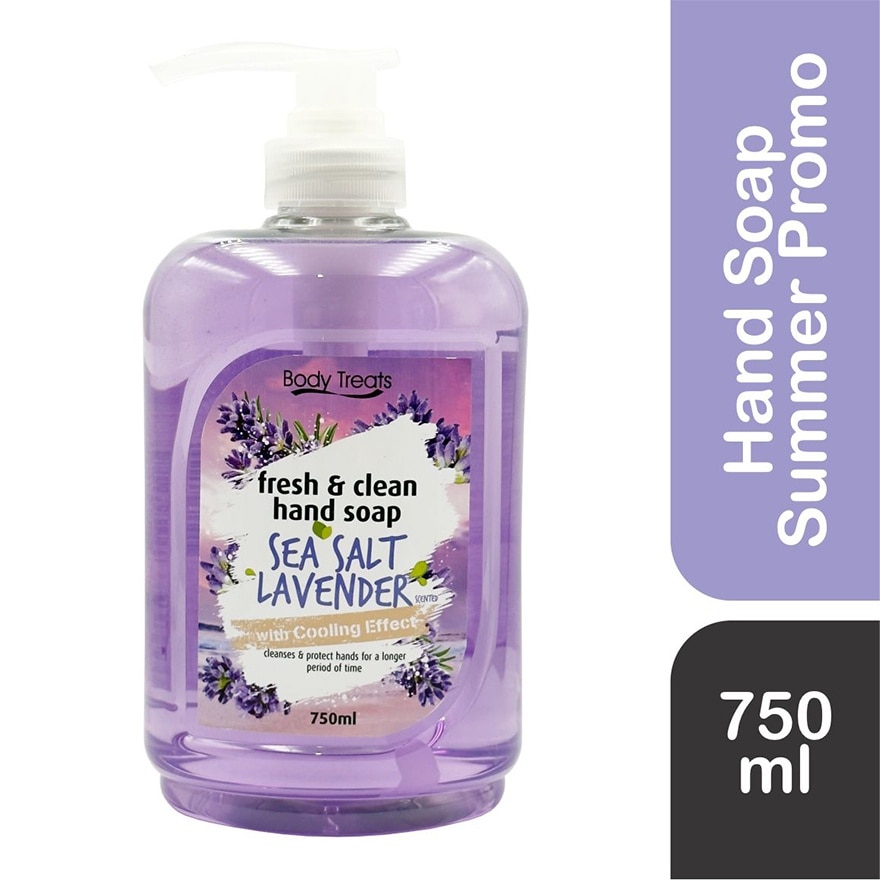 BODY TREATS Fresh & Clean Hand Soap Sea Salt Lavender 750ml
