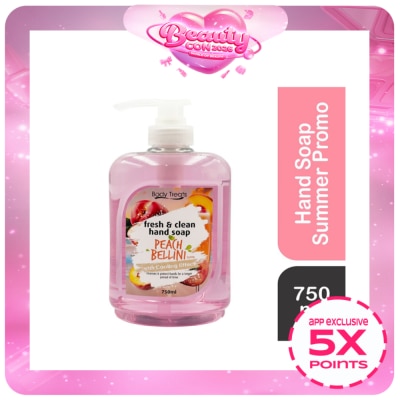 BODY TREATS - BODY TREATS Fresh & Clean Hand Soap Peach Bellini 750ml