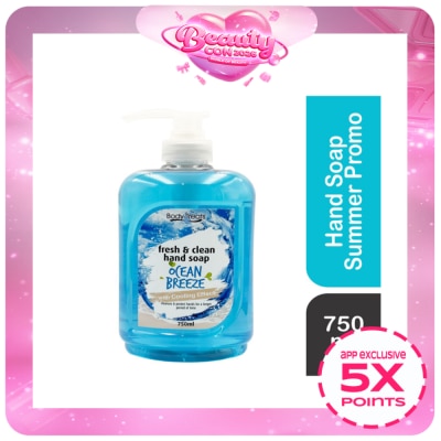 BODY TREATS - BODY TREATS Fresh & Clean Hand Soap Ocean Breeze 750ml