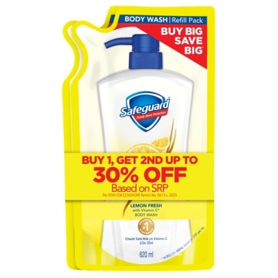 SAFEGUARD - SAFEGUARD Bodywash Lemon 620ml Refill