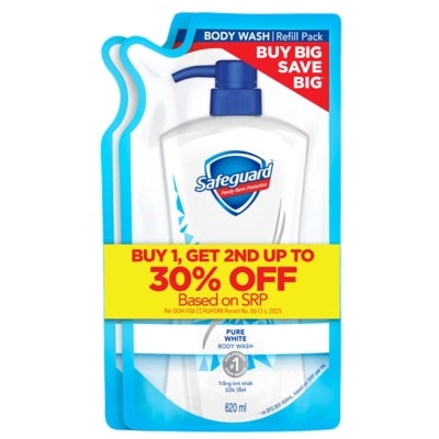 SAFEGUARD - SAFEGUARD Bodywash White 620ml Refill