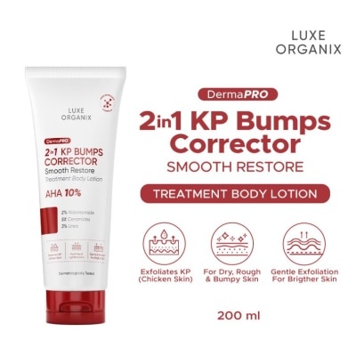 LUXE ORGANIX - LUXE ORGANIX DermaPRO 2in1 KP Bumps Corrector Smooth Restore Treatment Lotion 200ml