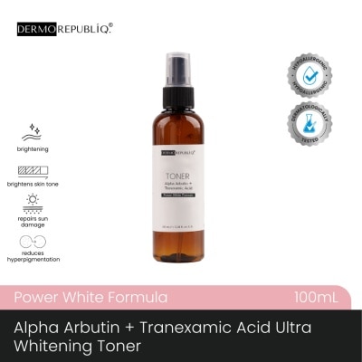 DERMOREPUBLIQ - DERMOREPUBLIQ Alpha Arbutin + Tranexamic Acid Ultra Whitening Toner 100ml